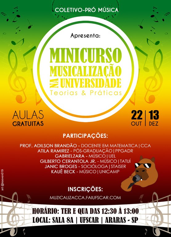 Minicurso Musicalização 2019